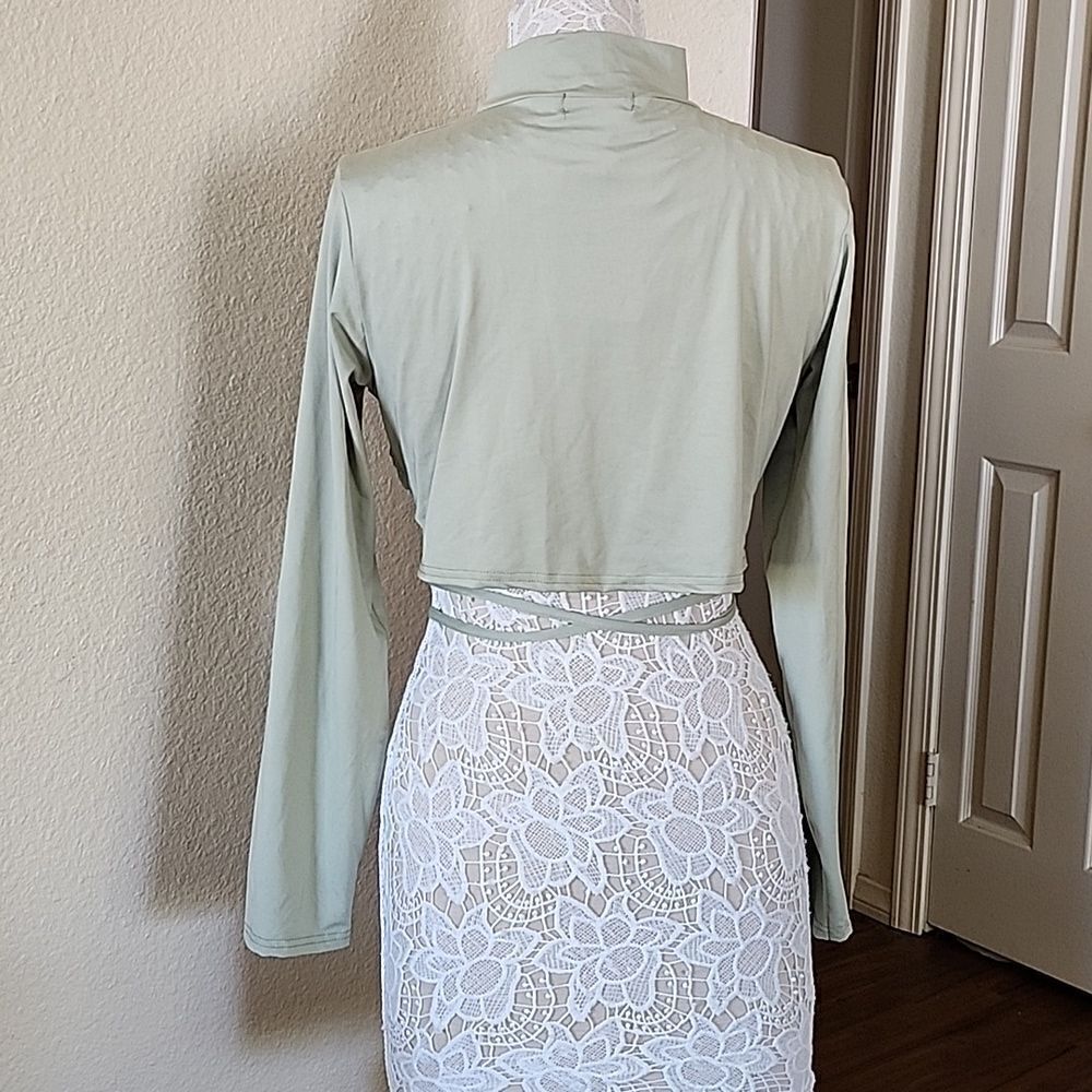 PrettyLittleThing Y2K Coquette Girl Streetwear Crop Top Size XL NEW - Picture 4 of 9